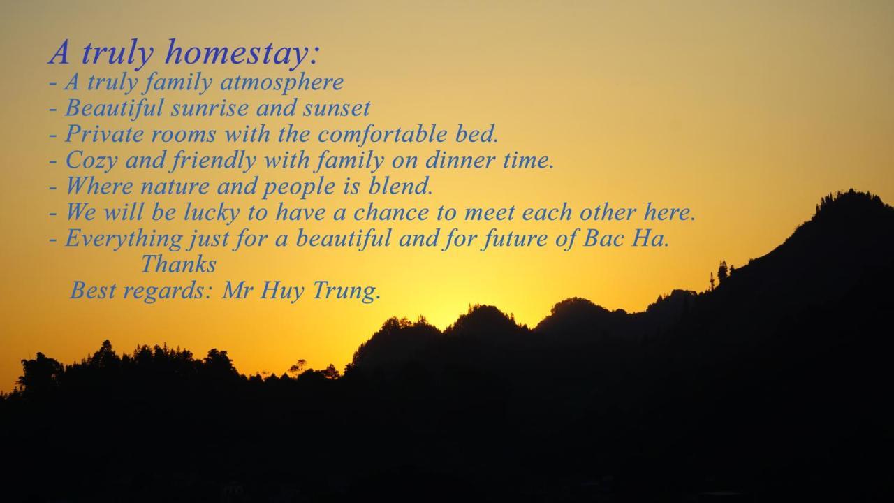 Huy Trung Homestay Bac Ha  Kültér fotó